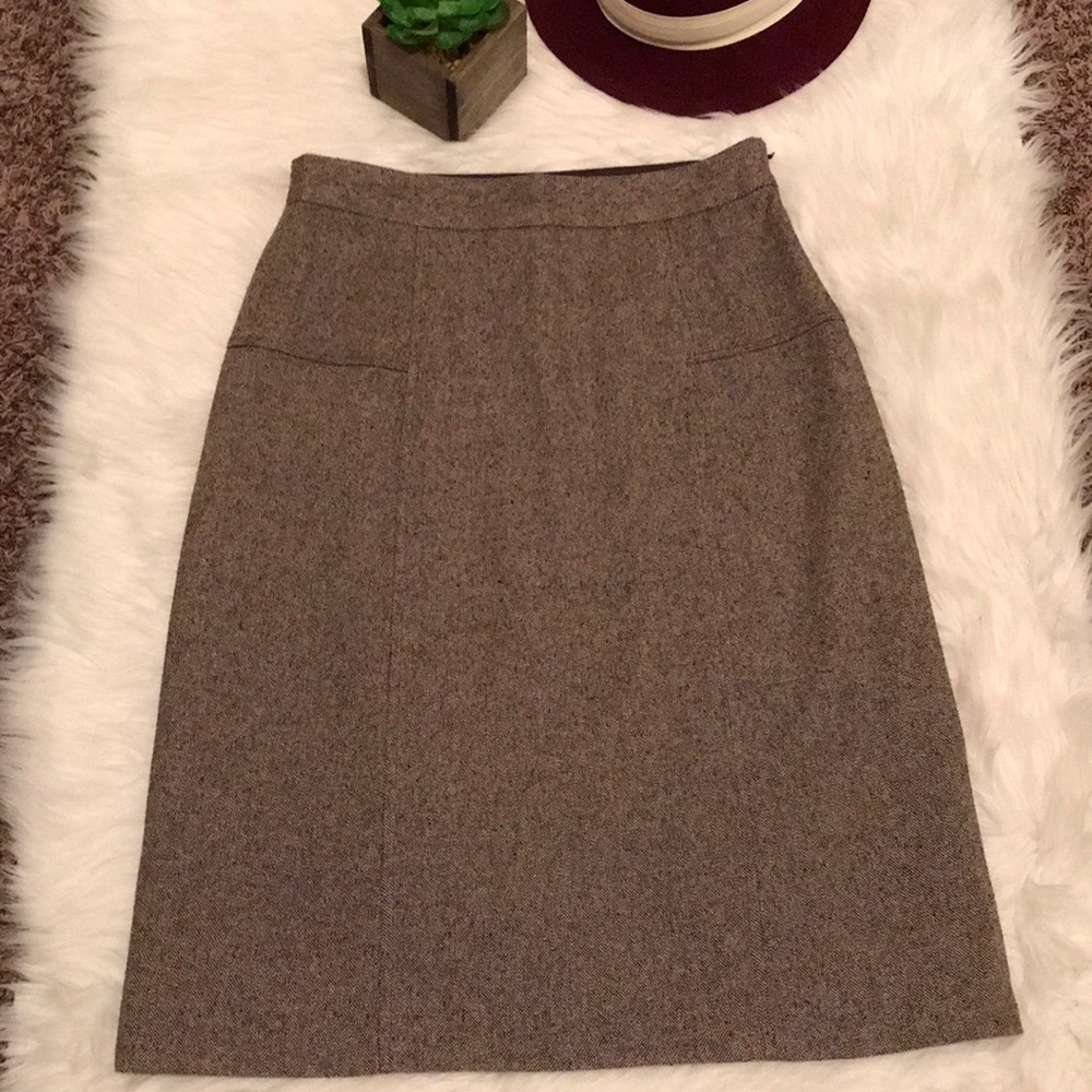 GAP MIDI SKIRT Size 6 BROWN AND LIGHT BROWN